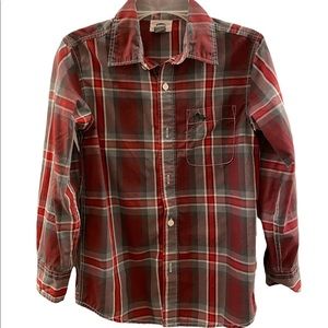 Plaid Youth Casual Button Down